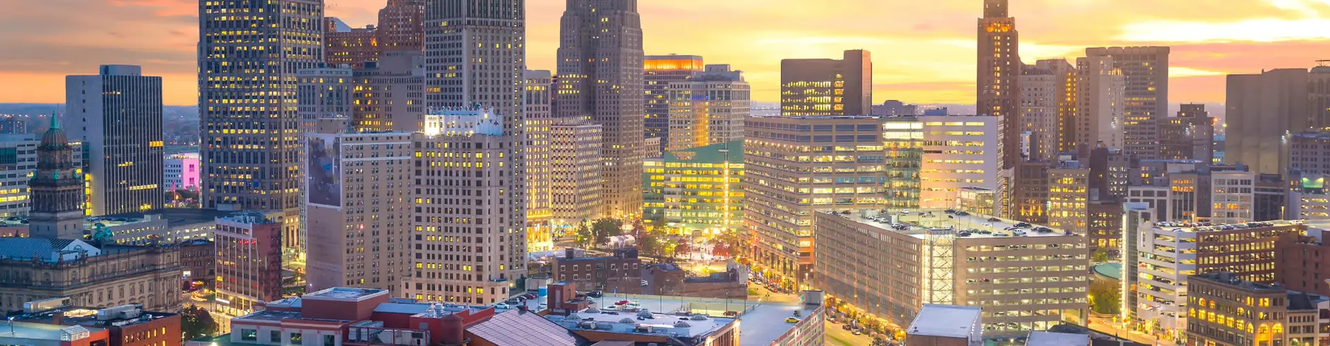 Detroit skyline representing G-TECH's connection to the region
