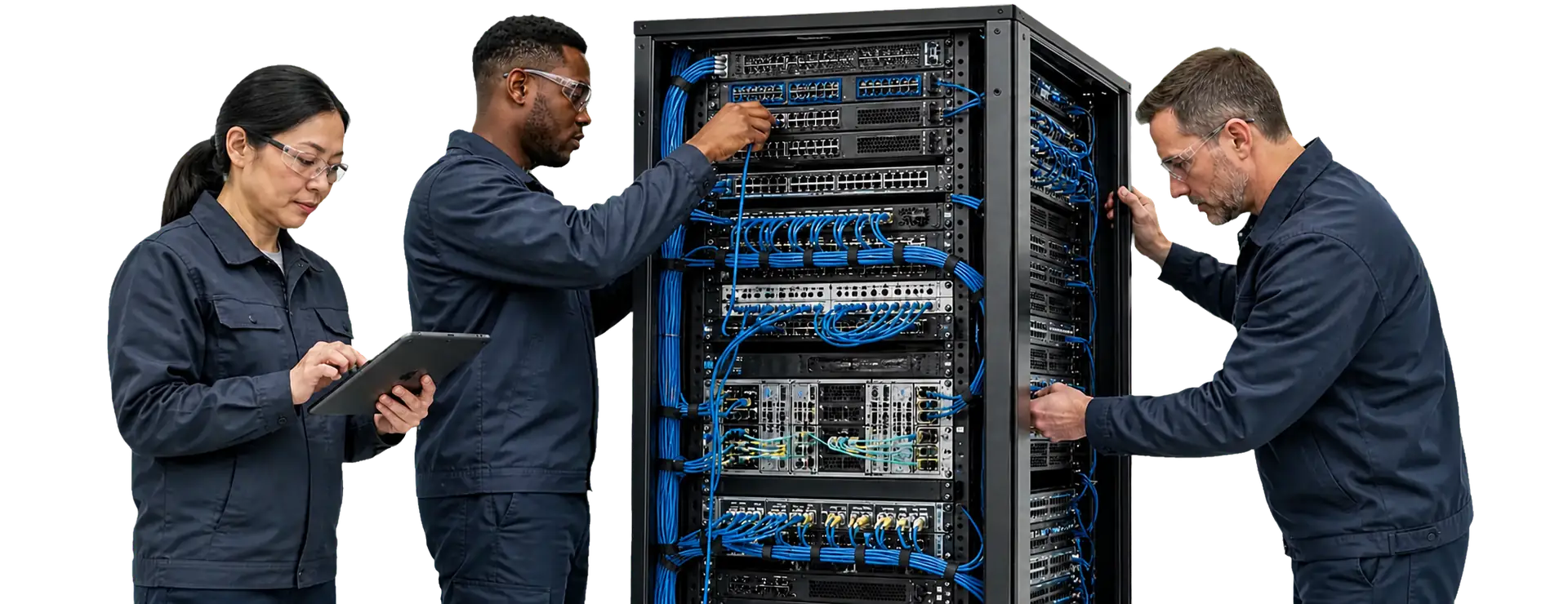 Infrastructure engineers working with enterprise network systems
